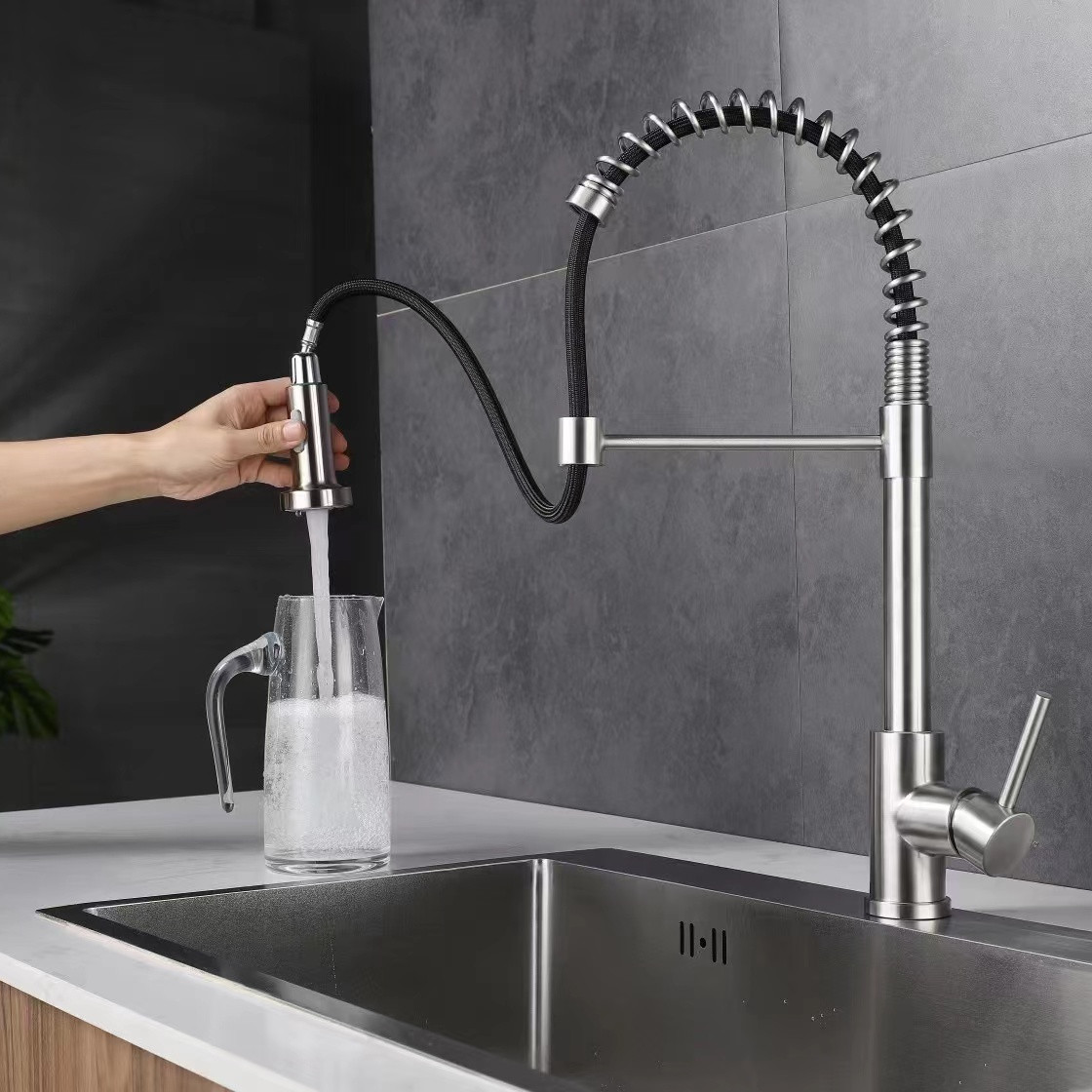 Grifo extraíble para cocina 618001BN