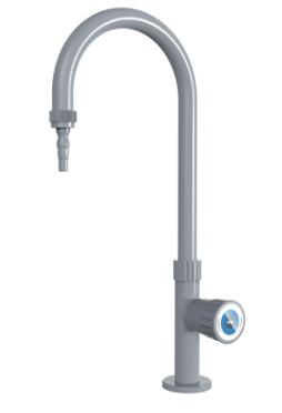 Grifo de laboratorio de salida única resistente a rayos UV y productos químicos
