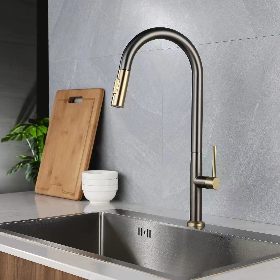 Grifo extraíble para cocina 618006GG