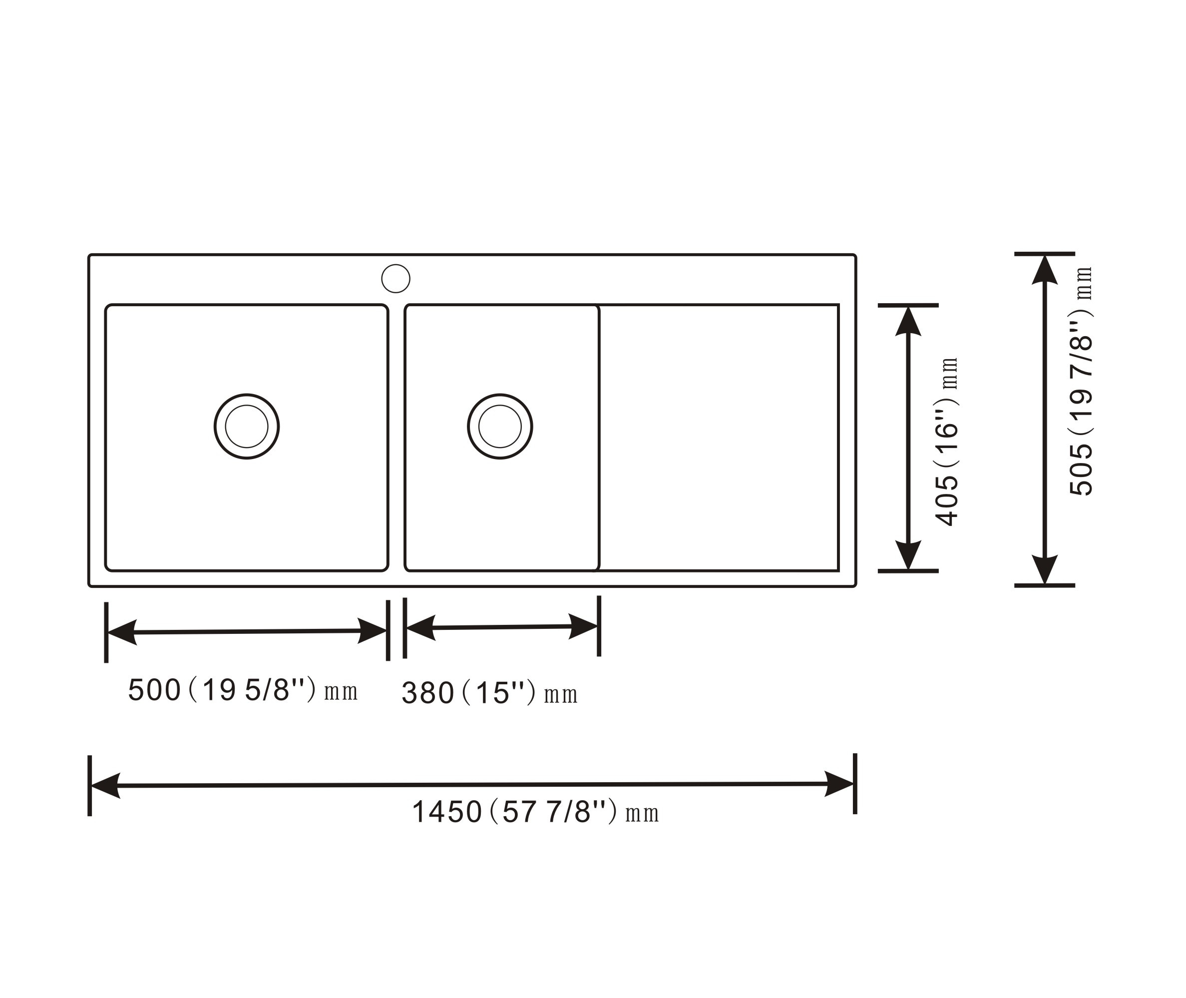 Fregadero de cocina 11450