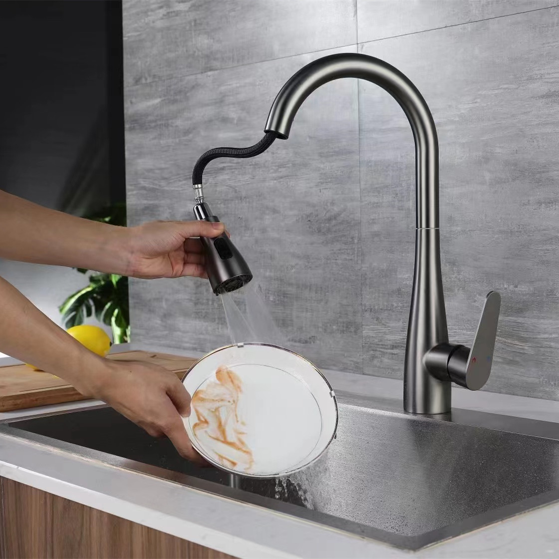 Grifo extraíble para cocina 618007GG