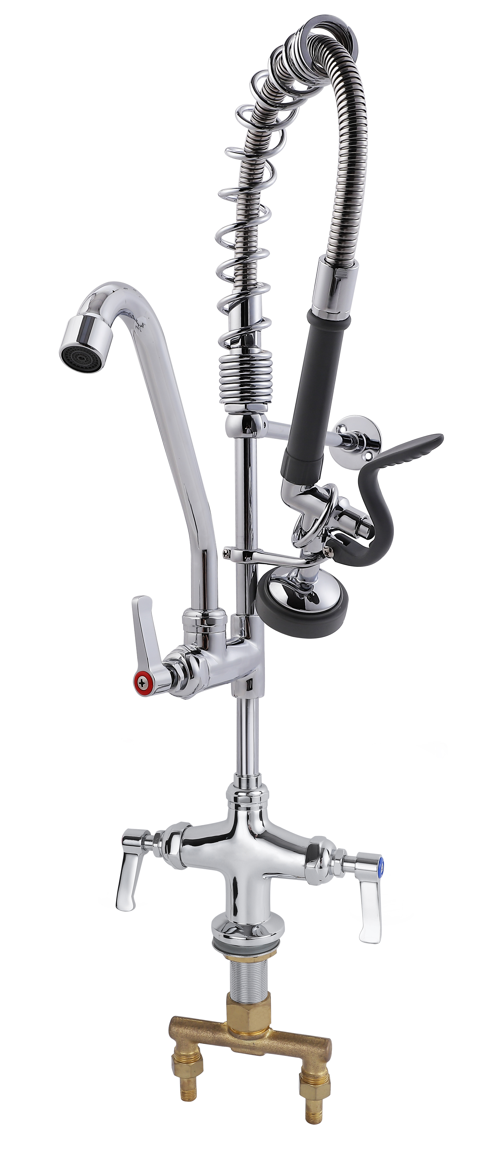 Grifo comercial para fregadero de cocina con enjuague previo M5801-7CP